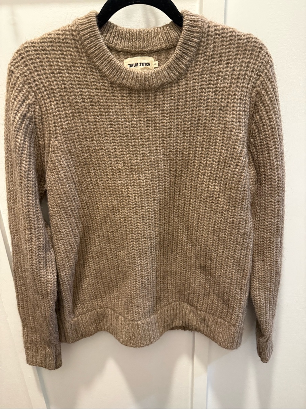 Taylor Stitch Men’s Crewneck Sweater - Tan